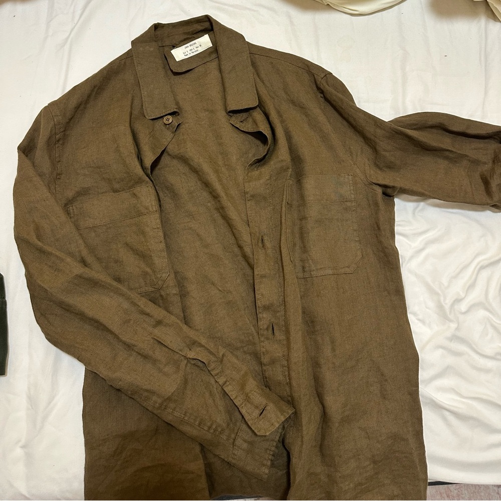 Zara original men’s linen shirt small